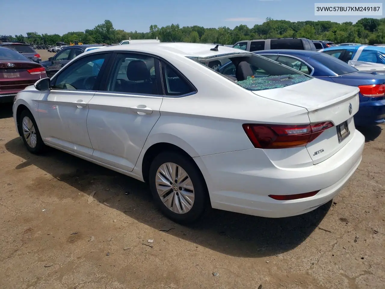 2019 Volkswagen Jetta S VIN: 3VWC57BU7KM249187 Lot: 61389146