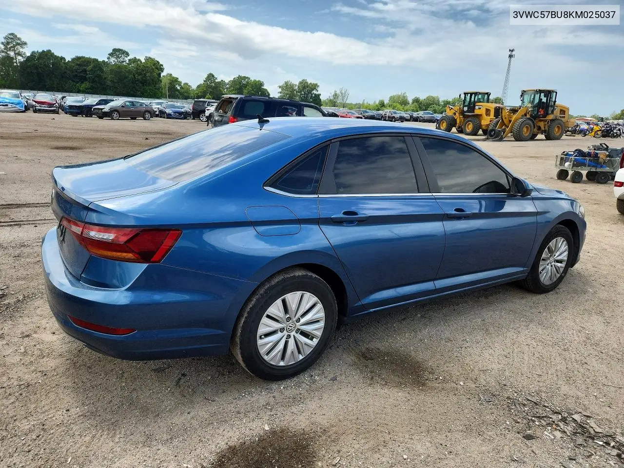 2019 Volkswagen Jetta S VIN: 3VWC57BU8KM025037 Lot: 61605186