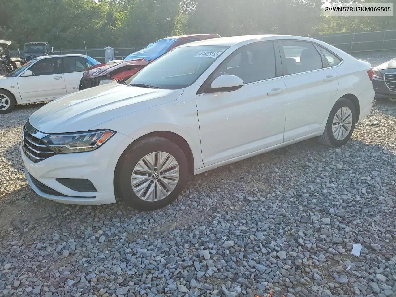 2019 Volkswagen Jetta S VIN: 3VWN57BU3KM069505 Lot: 61632716