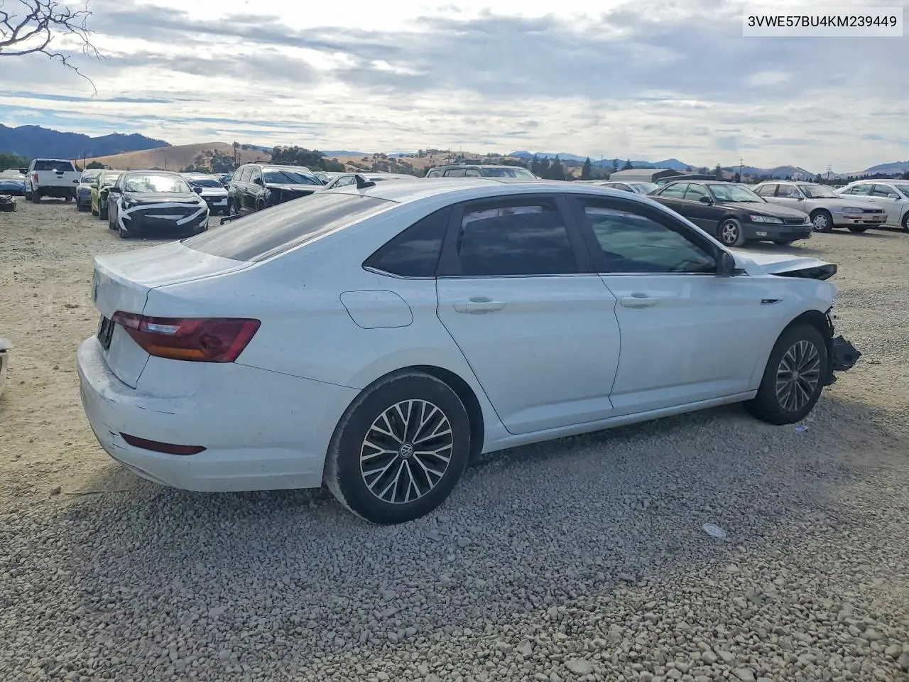 2019 Volkswagen Jetta Sel VIN: 3VWE57BU4KM239449 Lot: 61761606