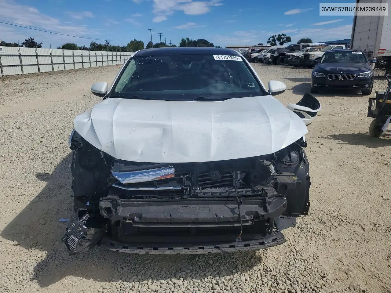 2019 Volkswagen Jetta Sel VIN: 3VWE57BU4KM239449 Lot: 61761606