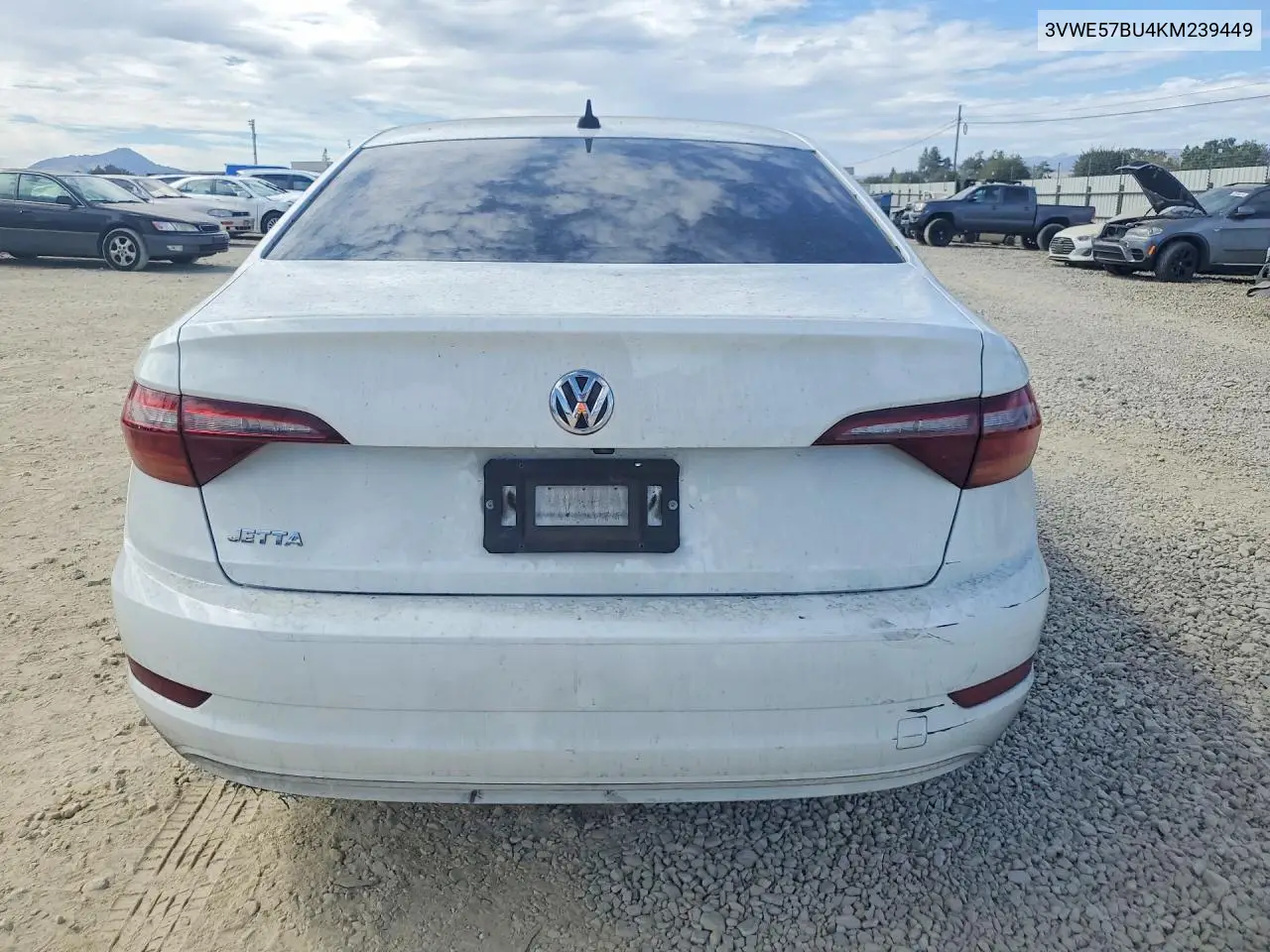 2019 Volkswagen Jetta Sel VIN: 3VWE57BU4KM239449 Lot: 61761606