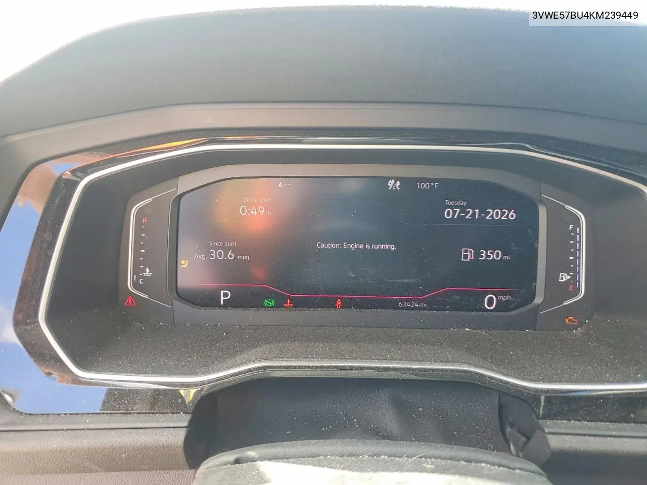 2019 Volkswagen Jetta Sel VIN: 3VWE57BU4KM239449 Lot: 61761606