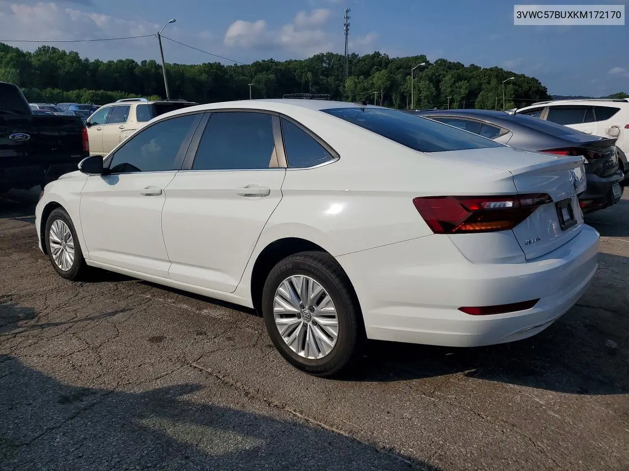 2019 Volkswagen Jetta S VIN: 3VWC57BUXKM172170 Lot: 61988206