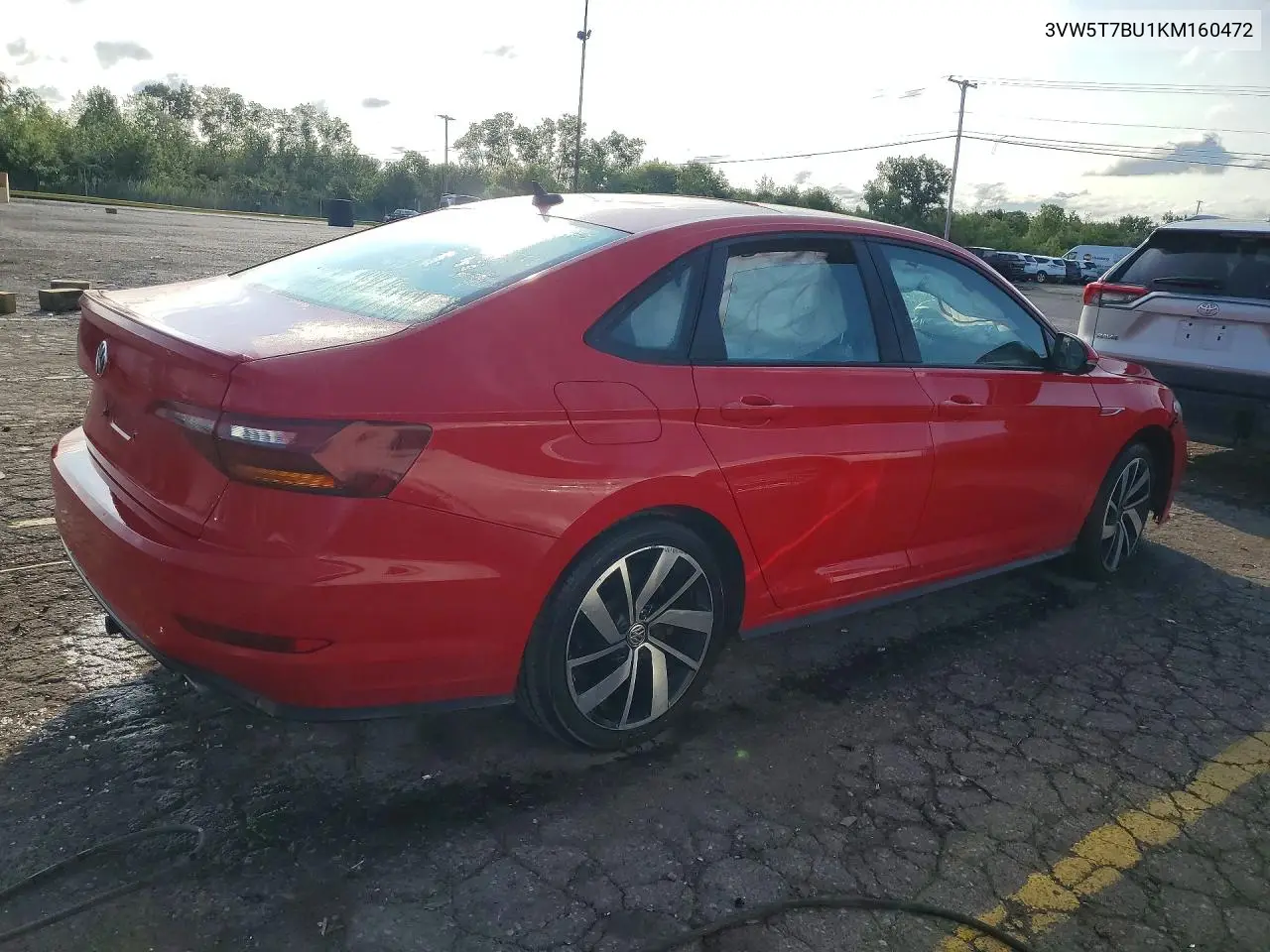 2019 Volkswagen Jetta Gli VIN: 3VW5T7BU1KM160472 Lot: 62076526