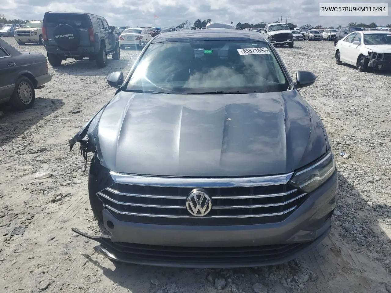 3VWC57BU9KM116494 2019 Volkswagen Jetta S