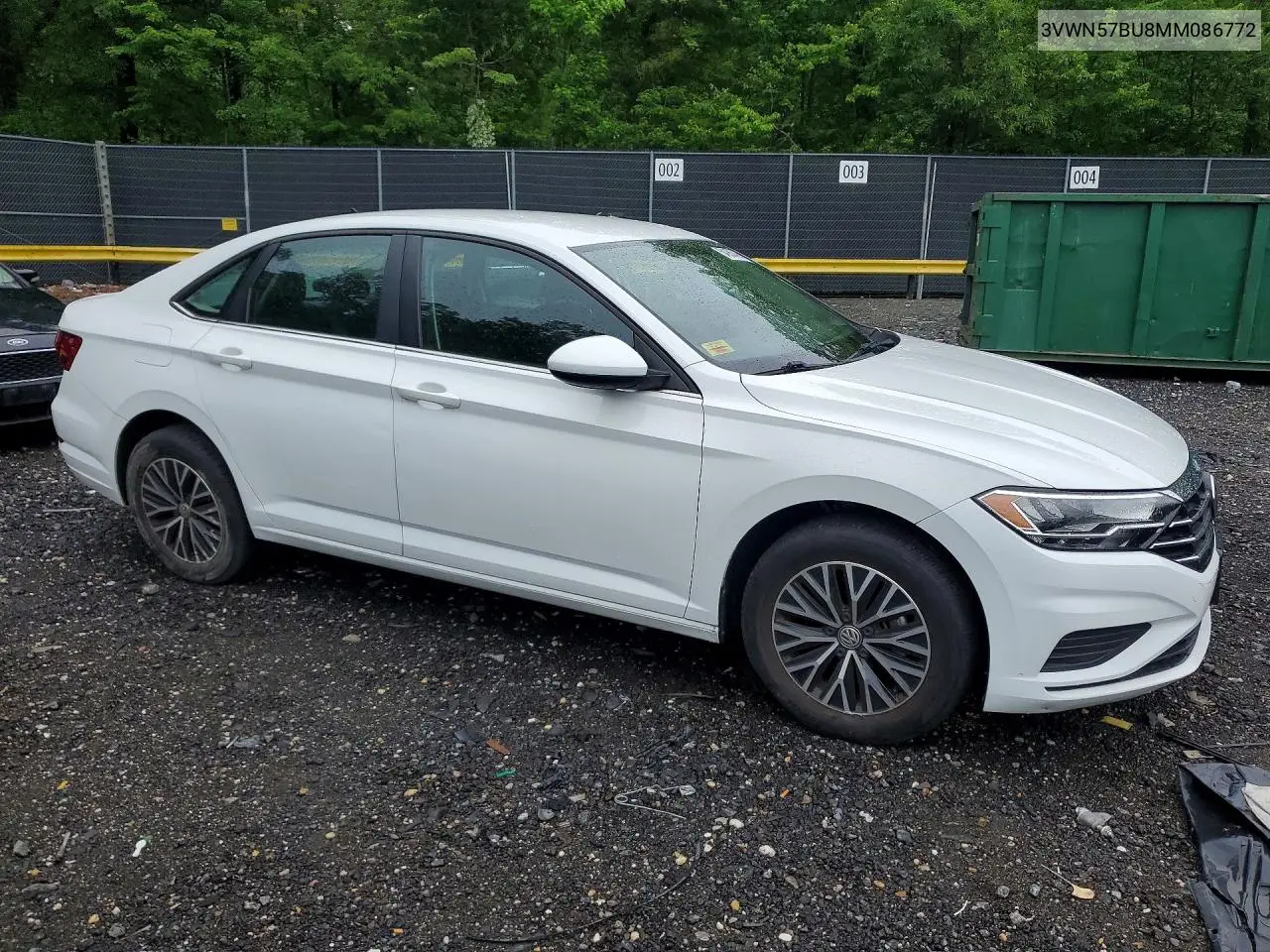 2021 Volkswagen Jetta S VIN: 3VWN57BU8MM086772 Lot: 54953426