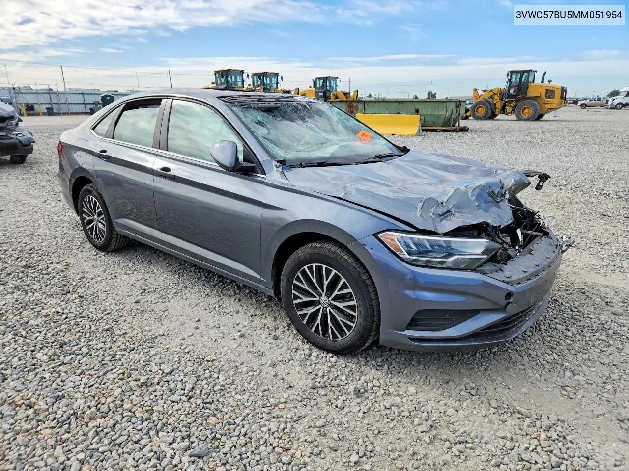 2021 Volkswagen Jetta S VIN: 3VWC57BU5MM051954 Lot: 57691576