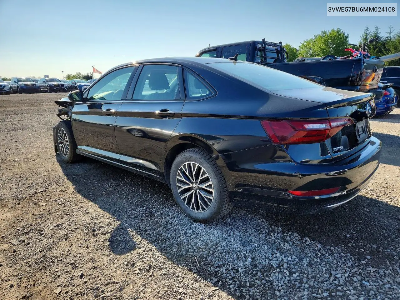 2021 Volkswagen Jetta Sel VIN: 3VWE57BU6MM024108 Lot: 60685546
