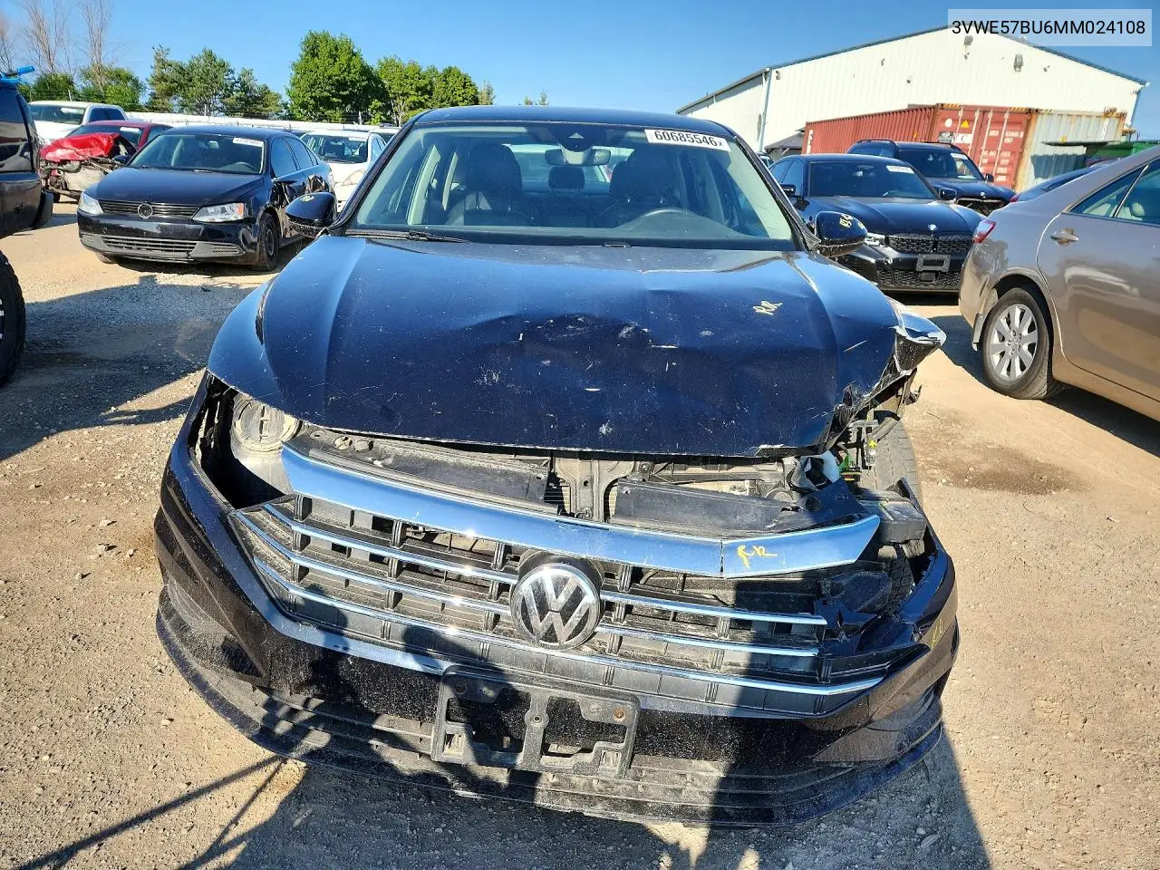 2021 Volkswagen Jetta Sel VIN: 3VWE57BU6MM024108 Lot: 60685546