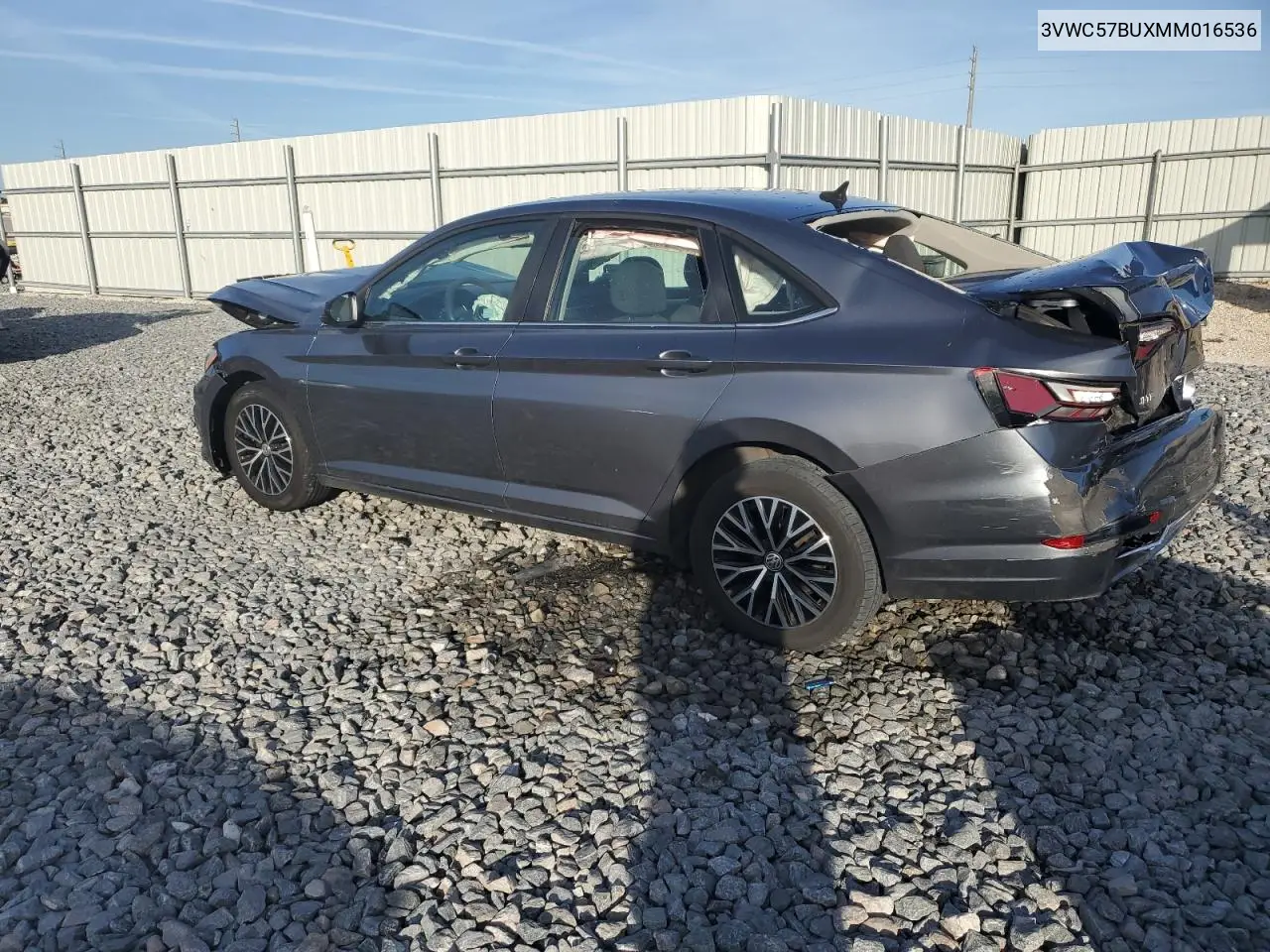 3VWC57BUXMM016536 2021 Volkswagen Jetta S