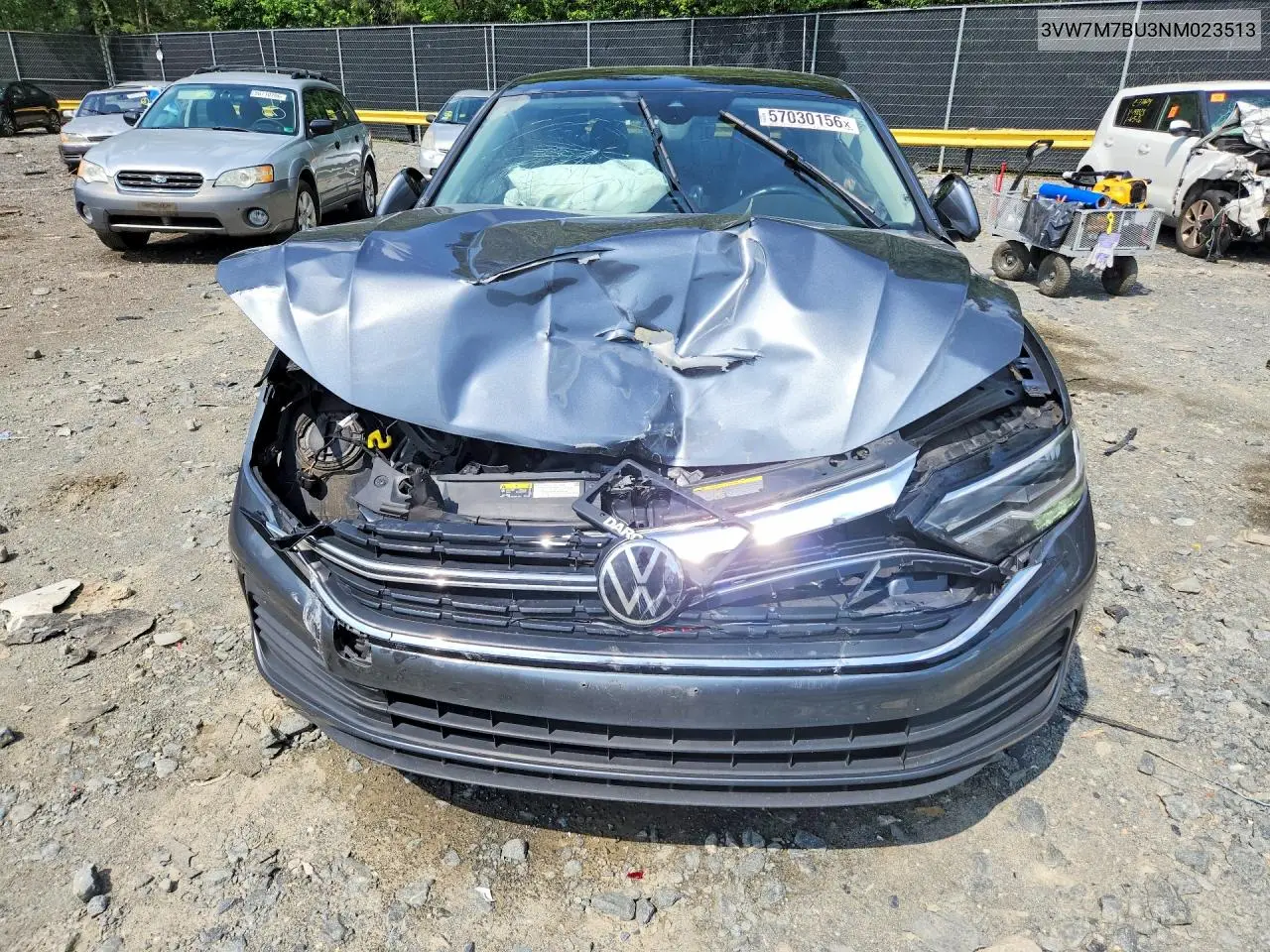 2022 Volkswagen Jetta Se VIN: 3VW7M7BU3NM023513 Lot: 57030156