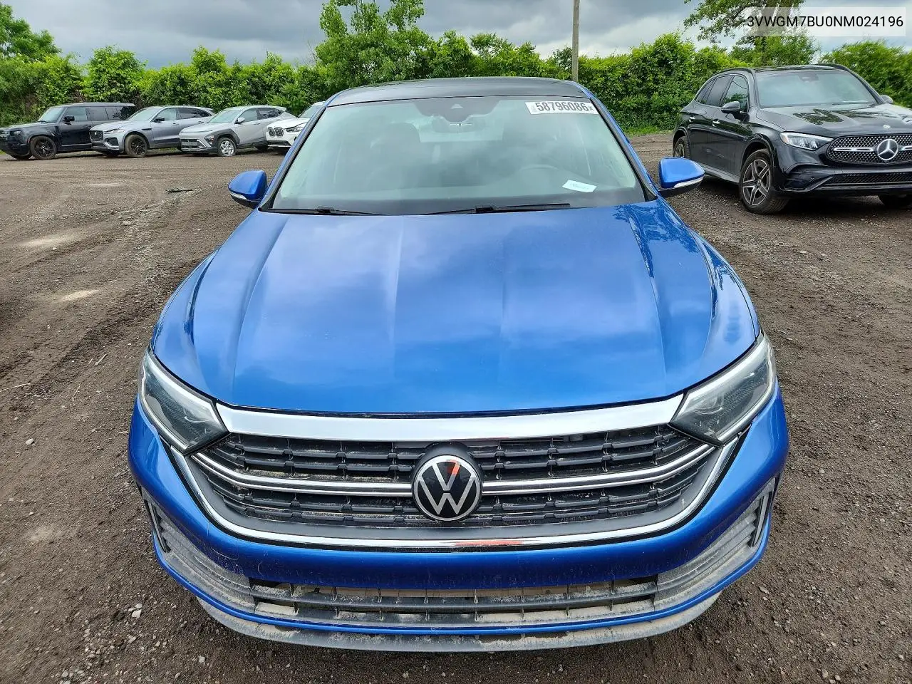 2022 Volkswagen Jetta Sel VIN: 3VWGM7BU0NM024196 Lot: 58796086