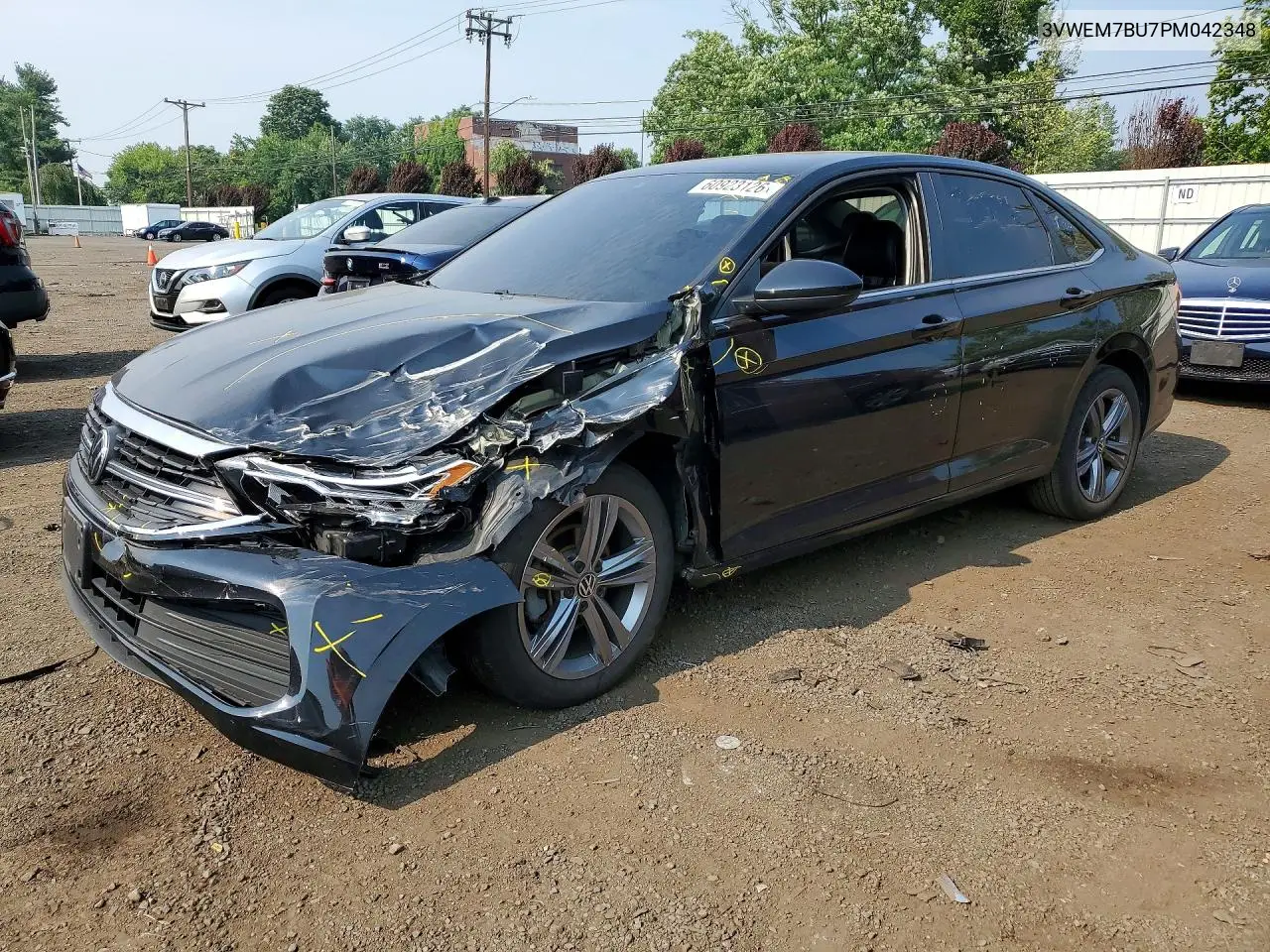 2023 Volkswagen Jetta Se VIN: 3VWEM7BU7PM042348 Lot: 60923126