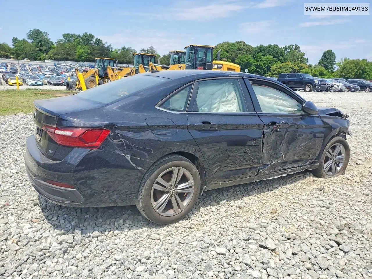 2024 Volkswagen Jetta Se VIN: 3VWEM7BU6RM049133 Lot: 55857736