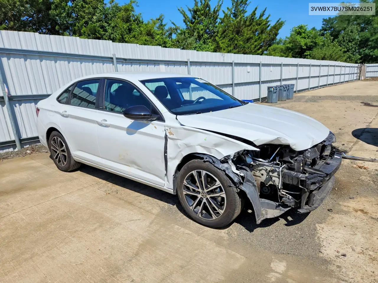 2025 Volkswagen Jetta Sport VIN: 3VWBX7BU7SM026251 Lot: 61661716