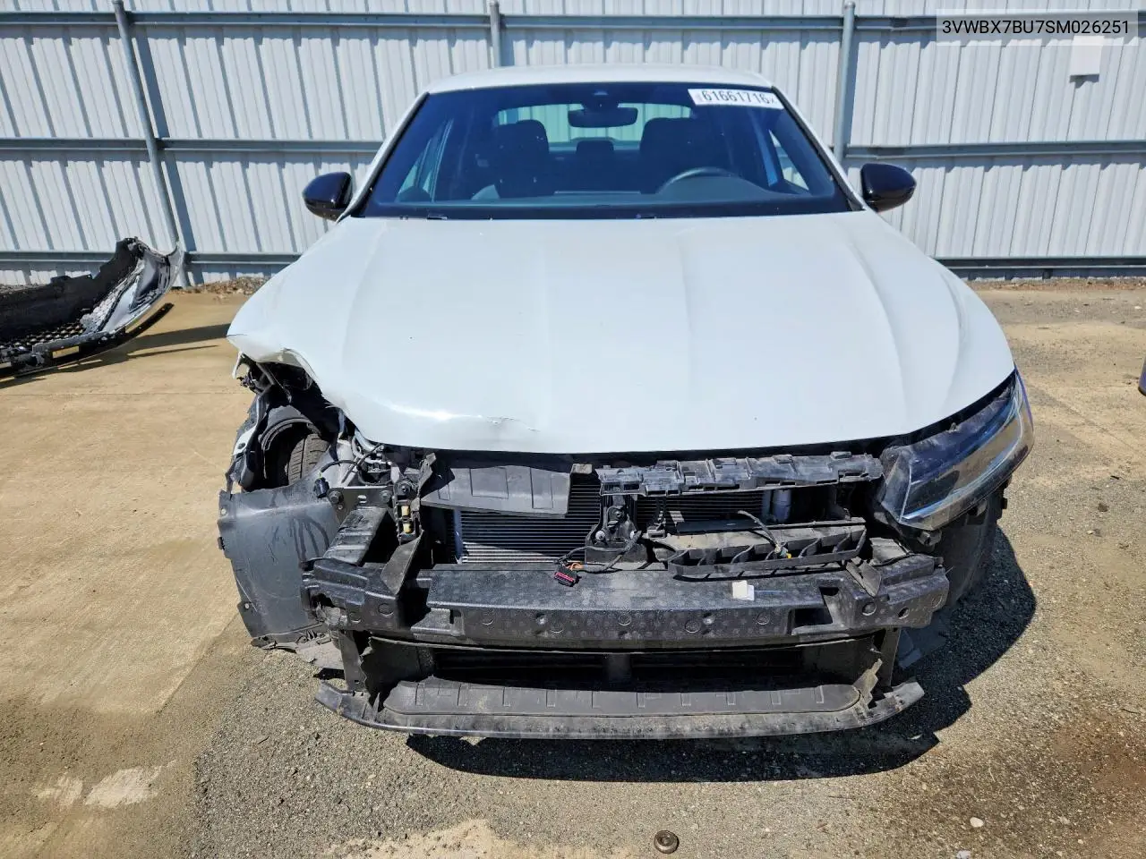 2025 Volkswagen Jetta Sport VIN: 3VWBX7BU7SM026251 Lot: 61661716