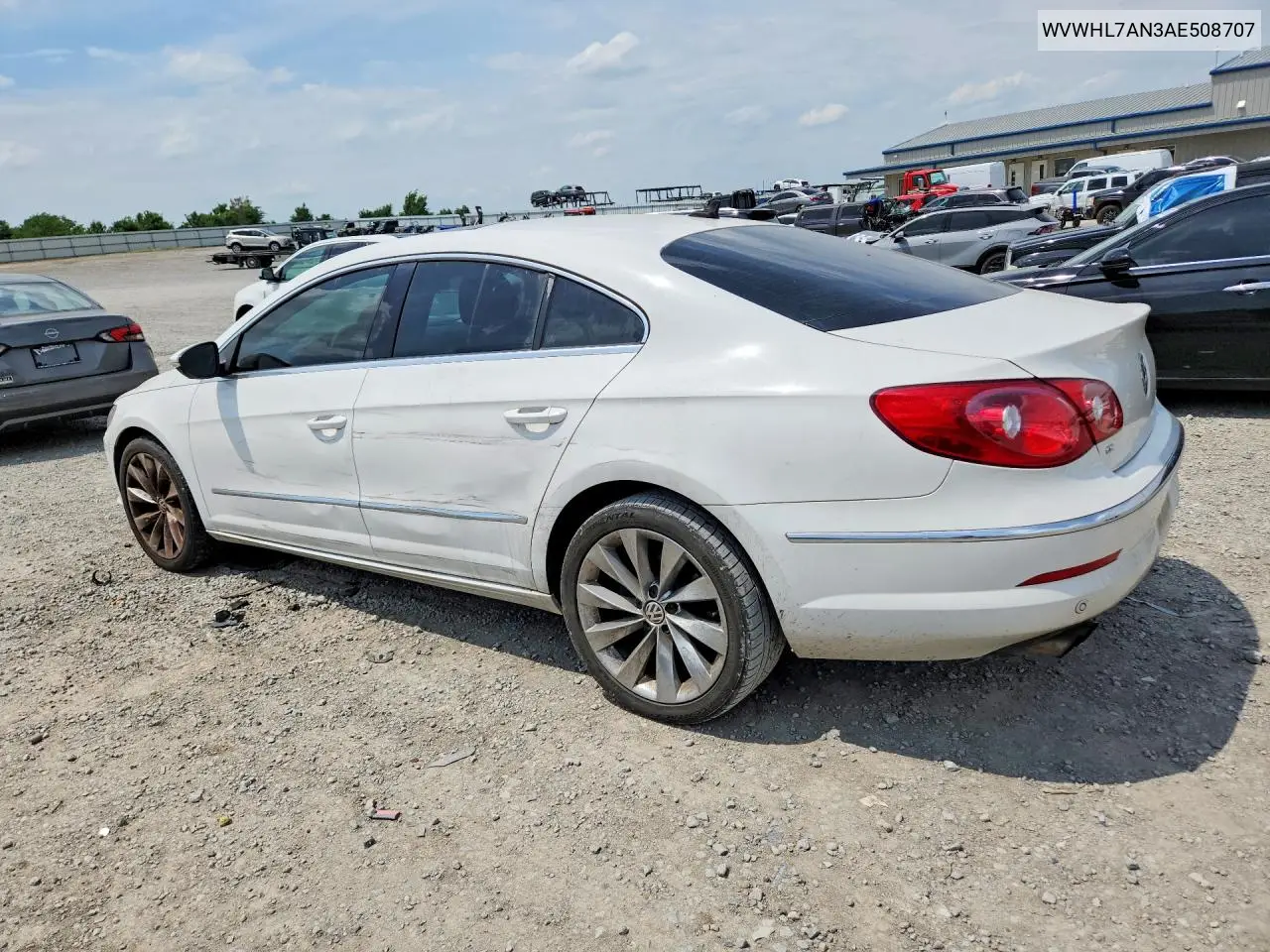 2010 Volkswagen Cc Luxury VIN: WVWHL7AN3AE508707 Lot: 53881306
