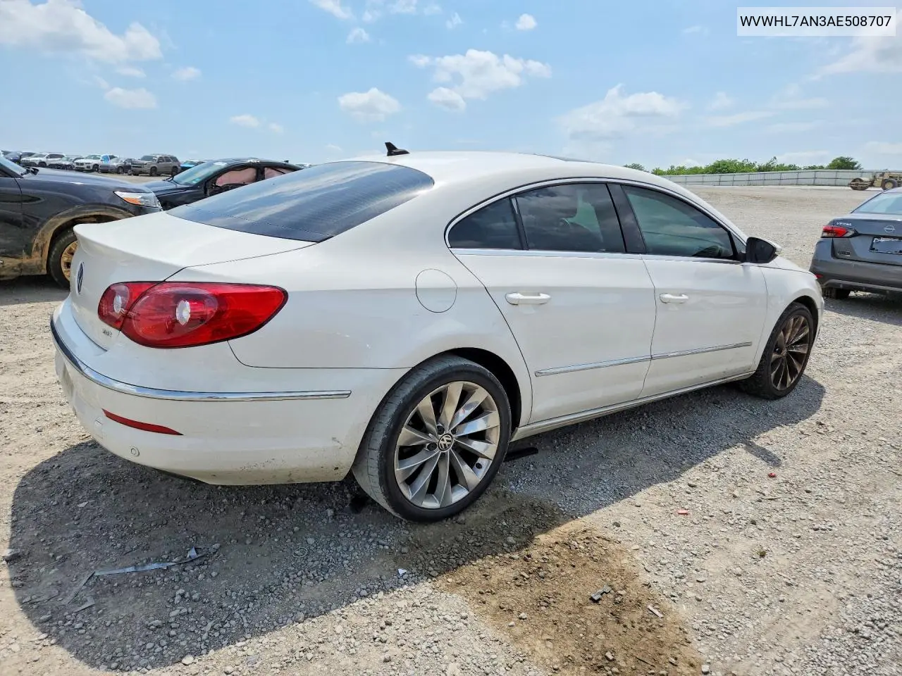 2010 Volkswagen Cc Luxury VIN: WVWHL7AN3AE508707 Lot: 53881306