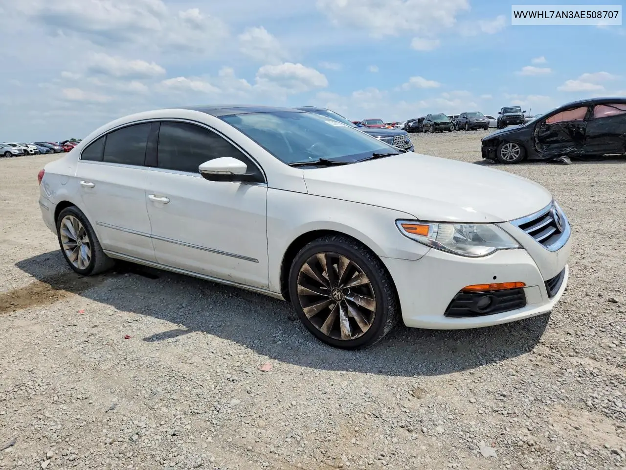 2010 Volkswagen Cc Luxury VIN: WVWHL7AN3AE508707 Lot: 53881306