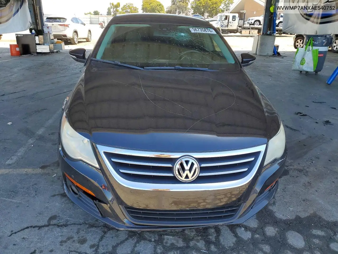 2010 Volkswagen Cc Sport VIN: WVWMP7ANXAE540752 Lot: 56735876