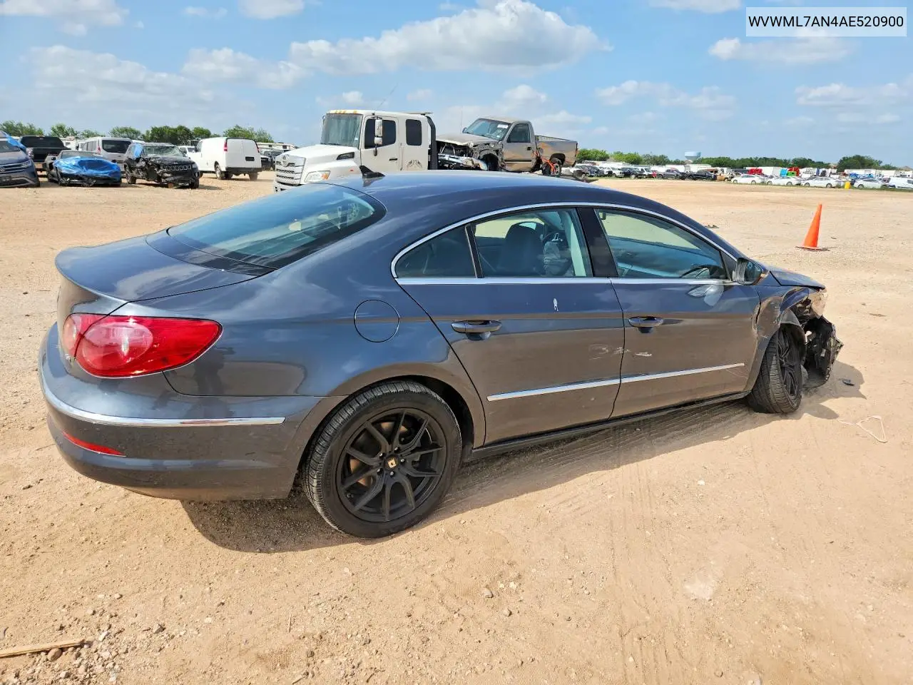 2010 Volkswagen Cc Sport VIN: WVWML7AN4AE520900 Lot: 58828246