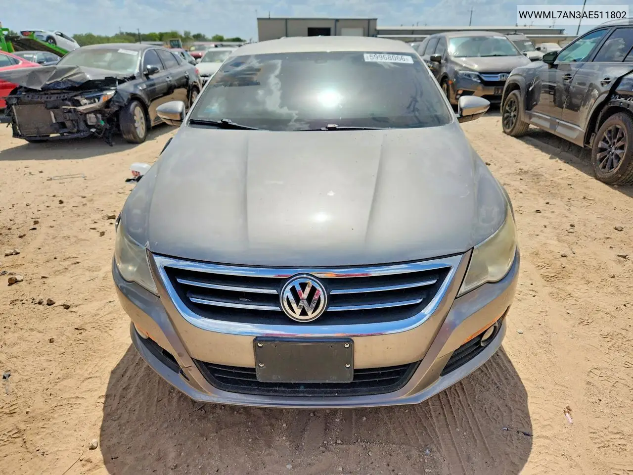 2010 Volkswagen Cc Sport VIN: WVWML7AN3AE511802 Lot: 59968066