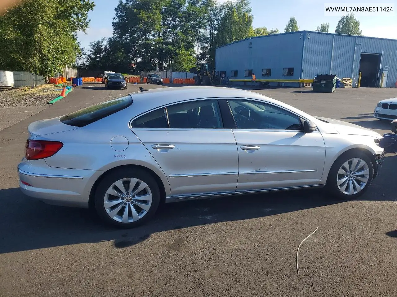 2010 Volkswagen Cc Sport VIN: WVWML7AN8AE511424 Lot: 85793415