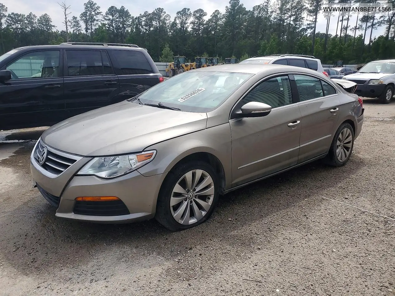 2011 Volkswagen Cc Sport VIN: WVWMN7AN8BE714566 Lot: 53336026