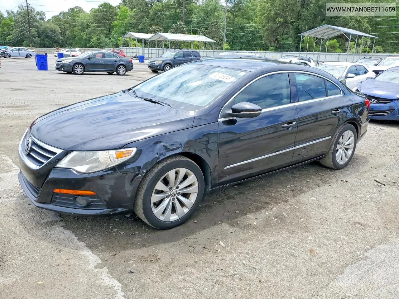 2011 Volkswagen Cc Sport VIN: WVWMN7AN0BE711659 Lot: 55136046