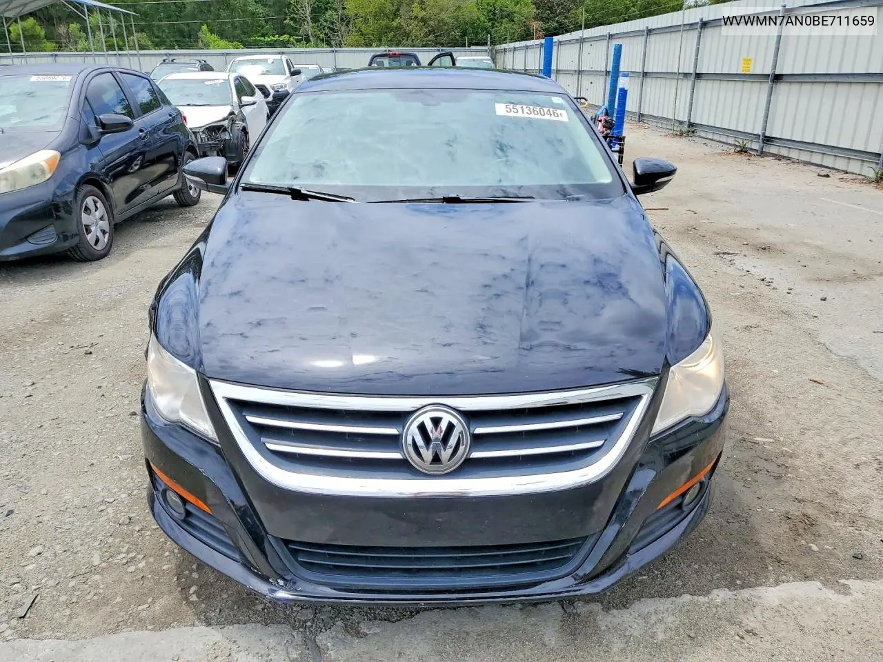 2011 Volkswagen Cc Sport VIN: WVWMN7AN0BE711659 Lot: 55136046