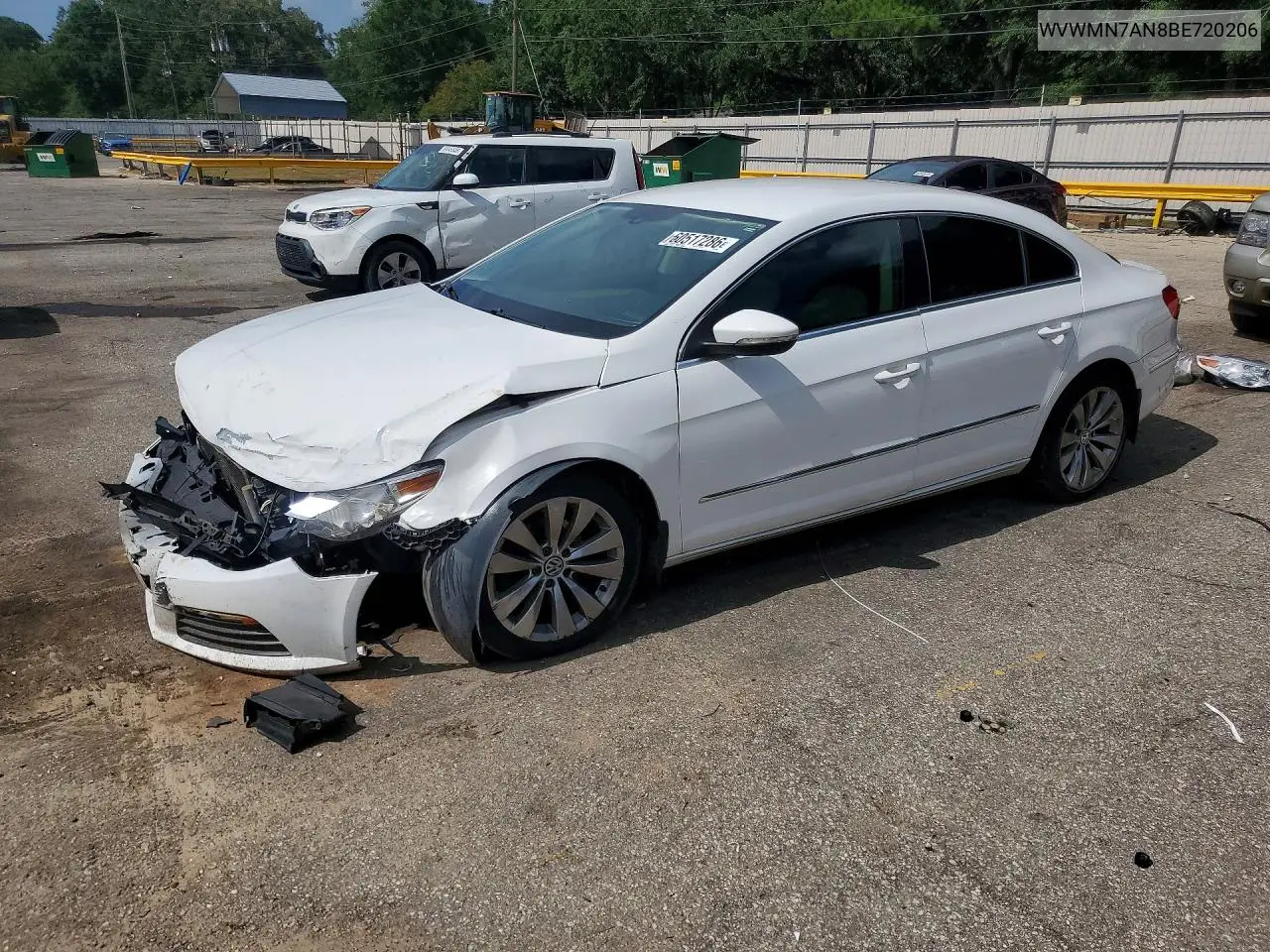 2011 Volkswagen Cc Sport VIN: WVWMN7AN8BE720206 Lot: 60517286