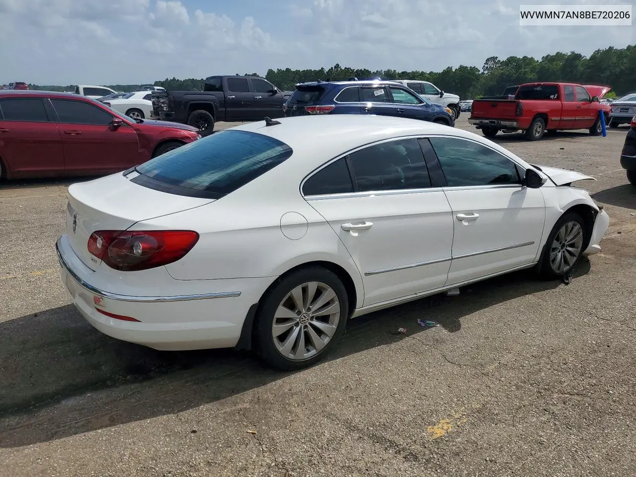 2011 Volkswagen Cc Sport VIN: WVWMN7AN8BE720206 Lot: 60517286