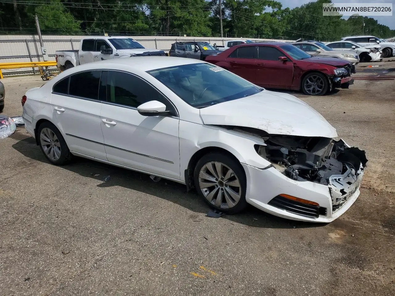 2011 Volkswagen Cc Sport VIN: WVWMN7AN8BE720206 Lot: 60517286