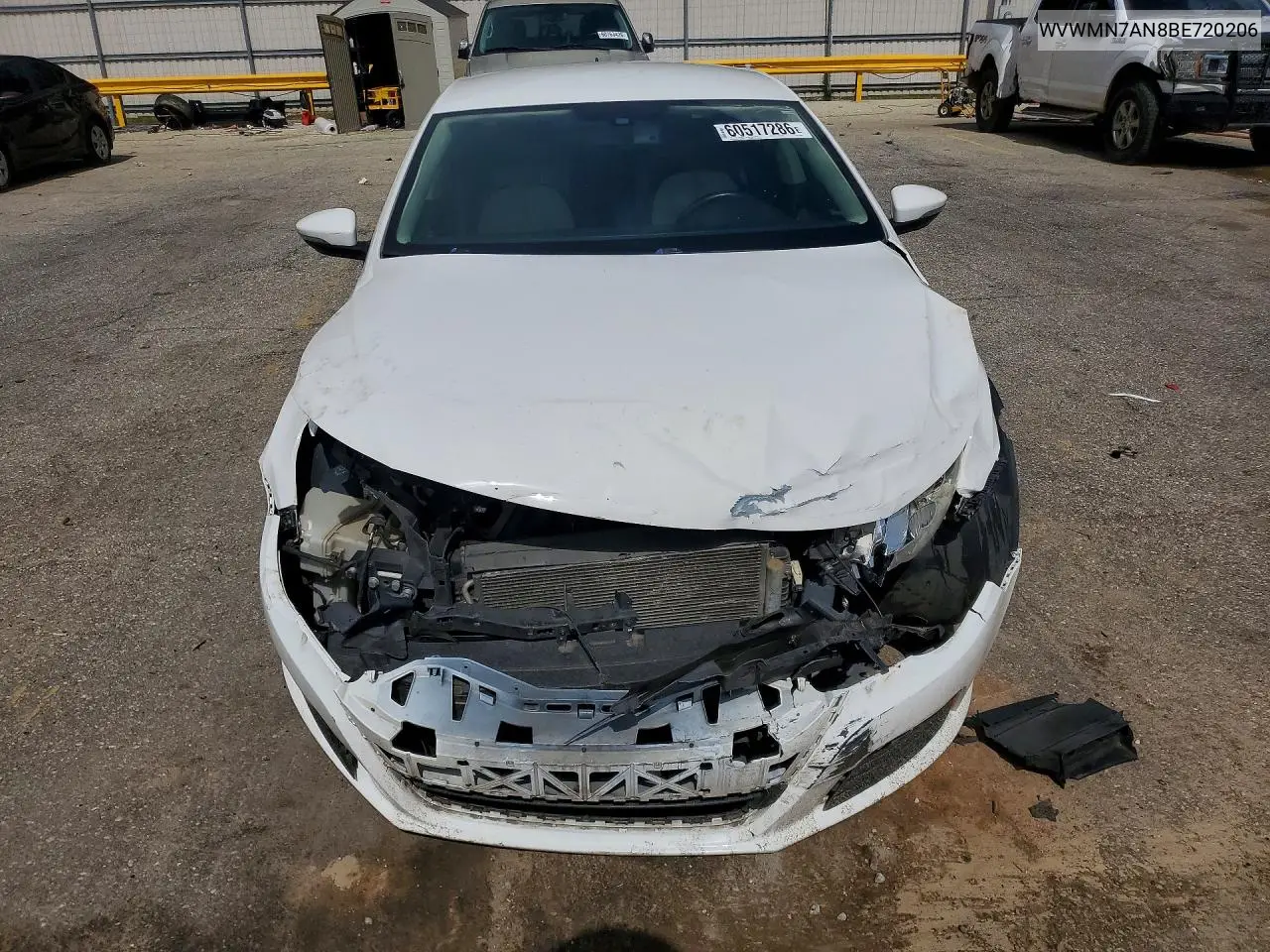 2011 Volkswagen Cc Sport VIN: WVWMN7AN8BE720206 Lot: 60517286