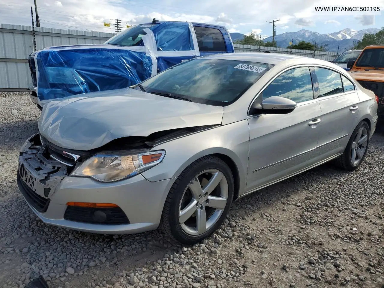 2012 Volkswagen Cc Luxury VIN: WVWHP7AN6CE502195 Lot: 53795616