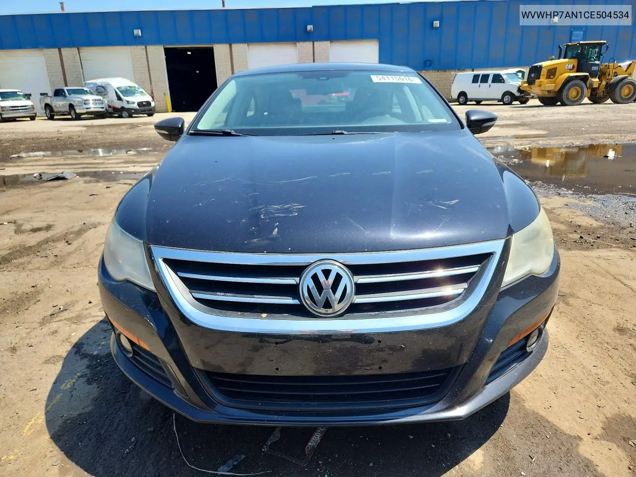 2012 Volkswagen Cc Luxury VIN: WVWHP7AN1CE504534 Lot: 54115616