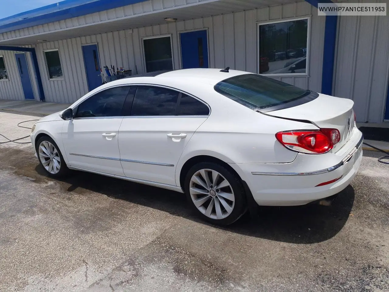 2012 Volkswagen Cc Luxury VIN: WVWHP7AN1CE511953 Lot: 58791296
