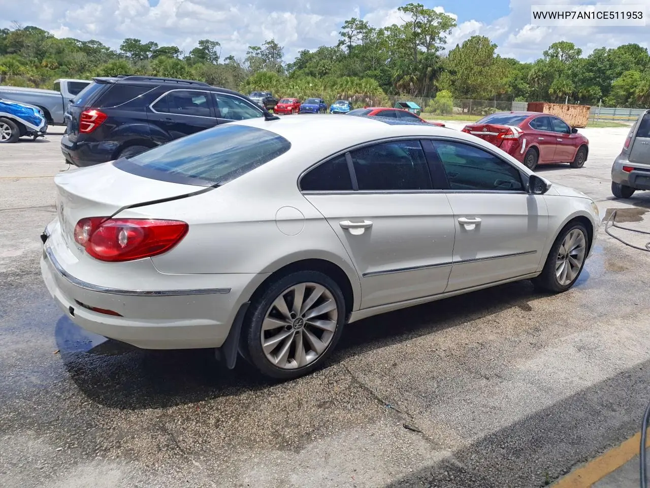 2012 Volkswagen Cc Luxury VIN: WVWHP7AN1CE511953 Lot: 58791296