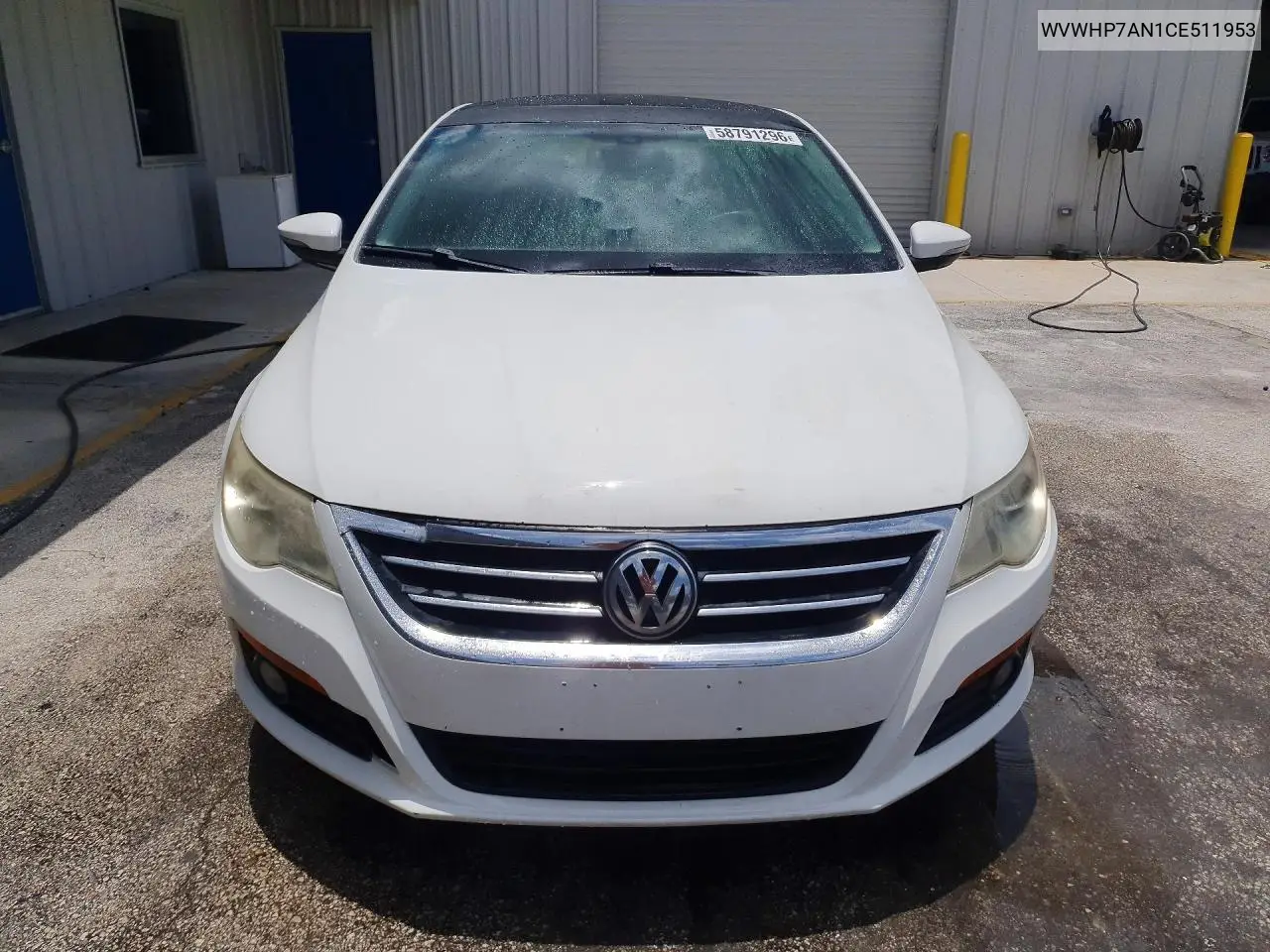 2012 Volkswagen Cc Luxury VIN: WVWHP7AN1CE511953 Lot: 58791296