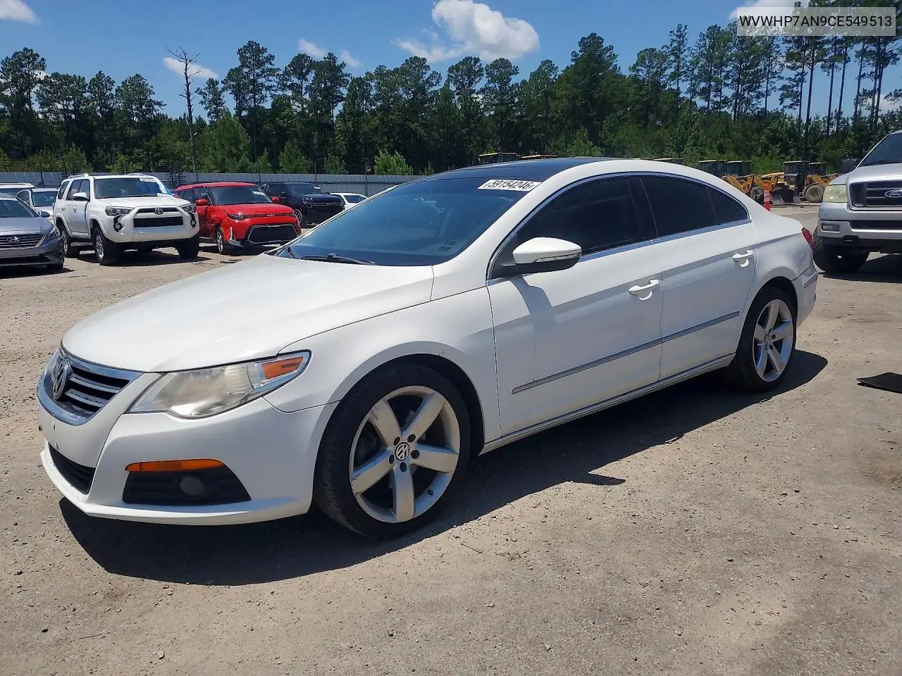 2012 Volkswagen Cc Luxury VIN: WVWHP7AN9CE549513 Lot: 59154246