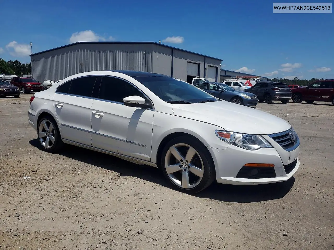 2012 Volkswagen Cc Luxury VIN: WVWHP7AN9CE549513 Lot: 59154246