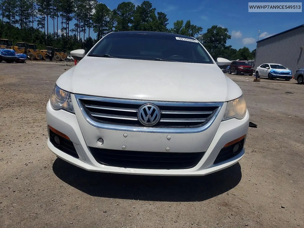 2012 Volkswagen Cc Luxury VIN: WVWHP7AN9CE549513 Lot: 59154246
