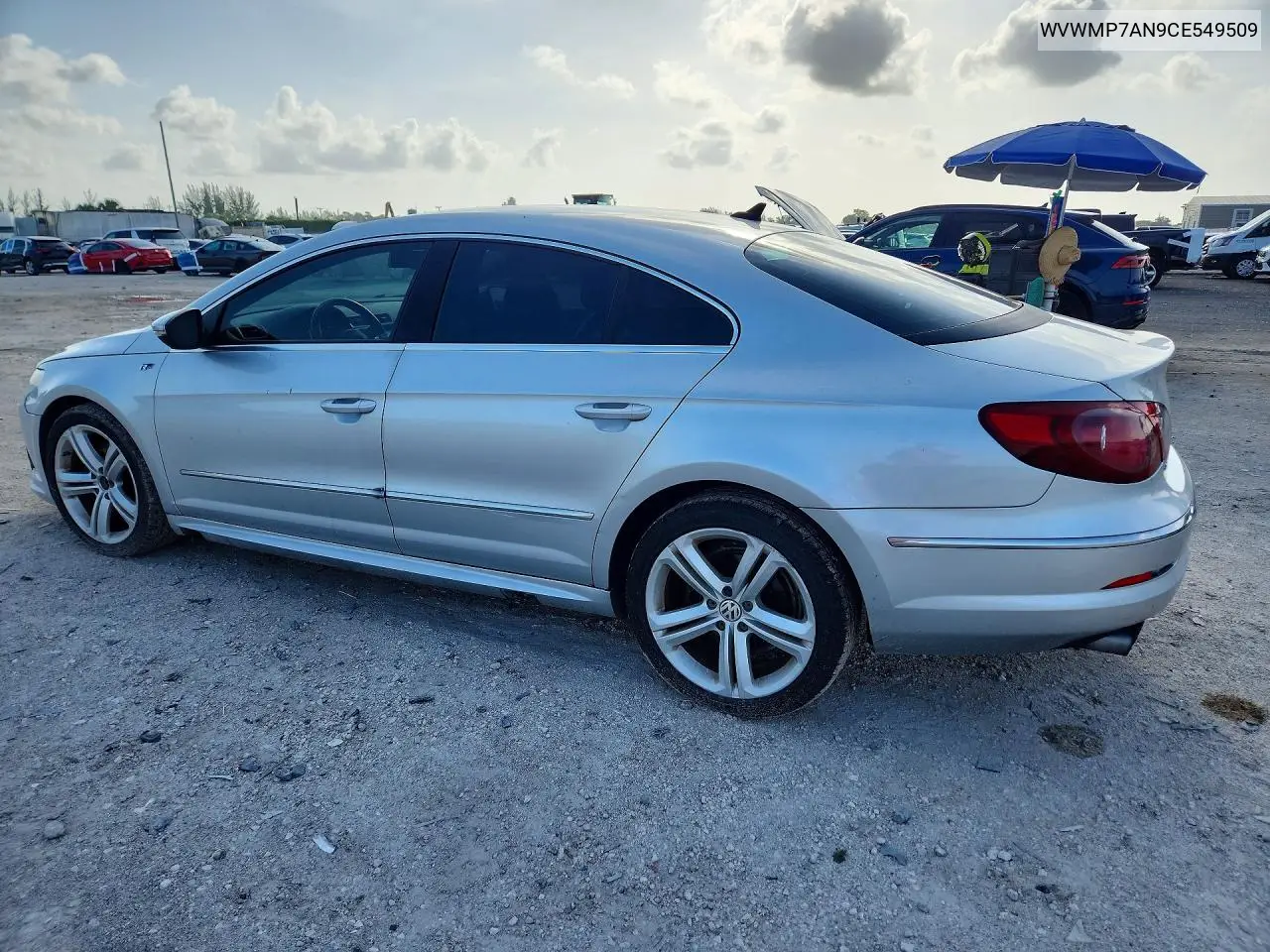 2012 Volkswagen Cc Sport VIN: WVWMP7AN9CE549509 Lot: 59656526