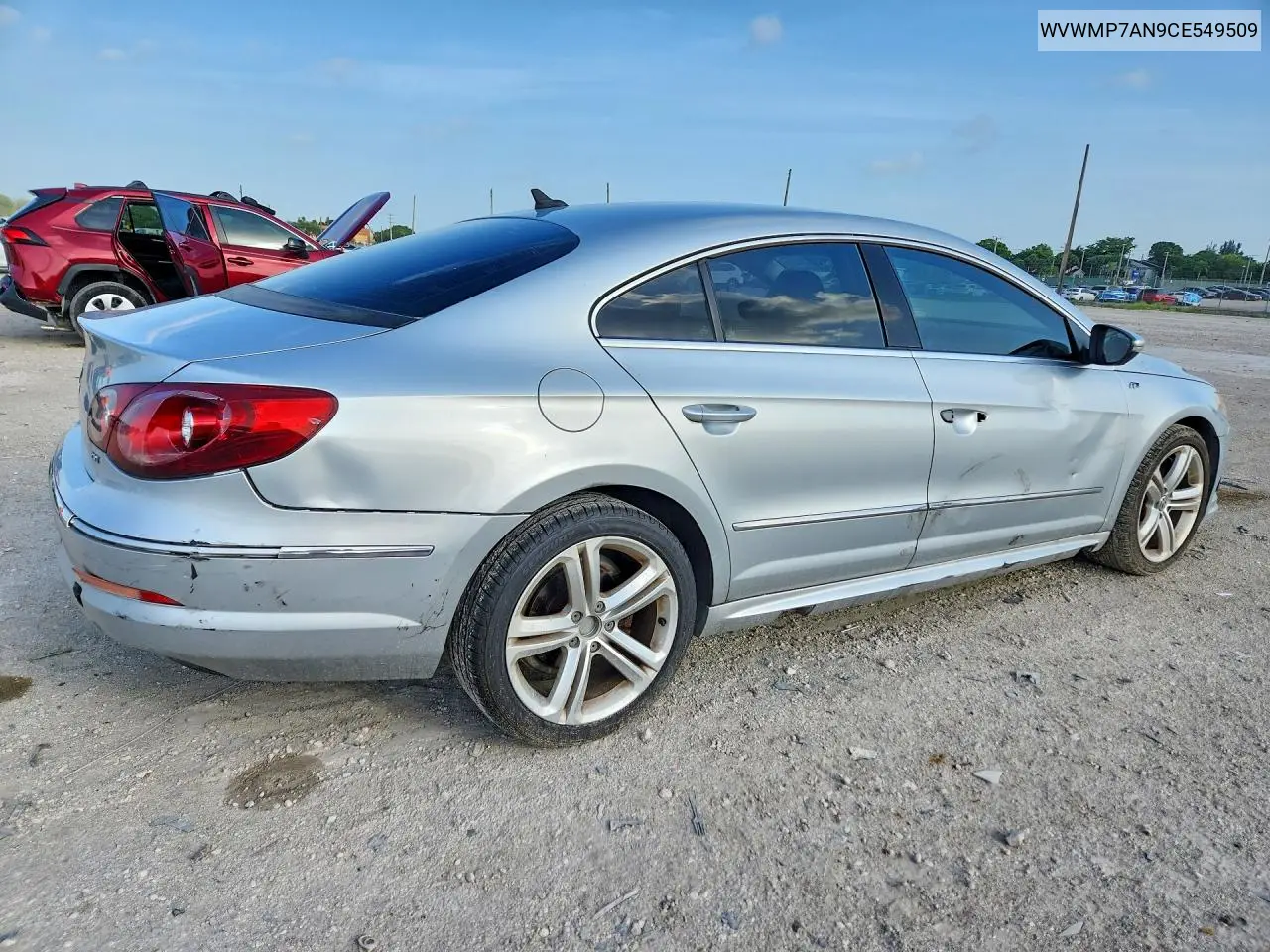 2012 Volkswagen Cc Sport VIN: WVWMP7AN9CE549509 Lot: 59656526