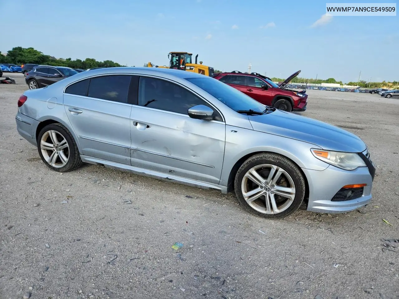 2012 Volkswagen Cc Sport VIN: WVWMP7AN9CE549509 Lot: 59656526