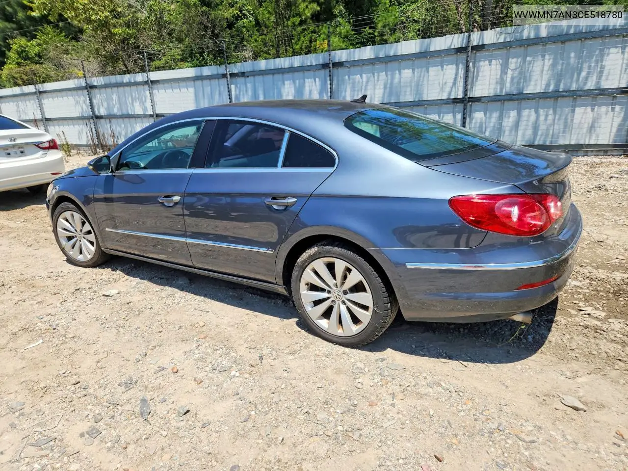 2012 Volkswagen Cc Sport VIN: WVWMN7AN3CE518780 Lot: 61188096