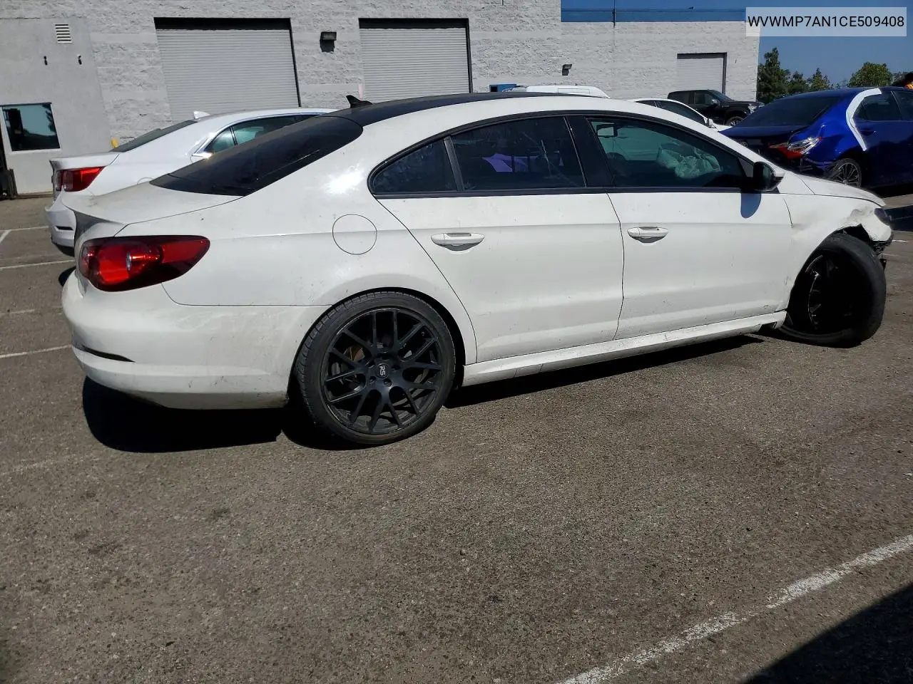 2012 Volkswagen Cc Sport VIN: WVWMP7AN1CE509408 Lot: 61436436