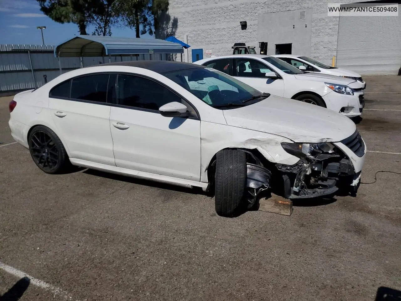 2012 Volkswagen Cc Sport VIN: WVWMP7AN1CE509408 Lot: 61436436