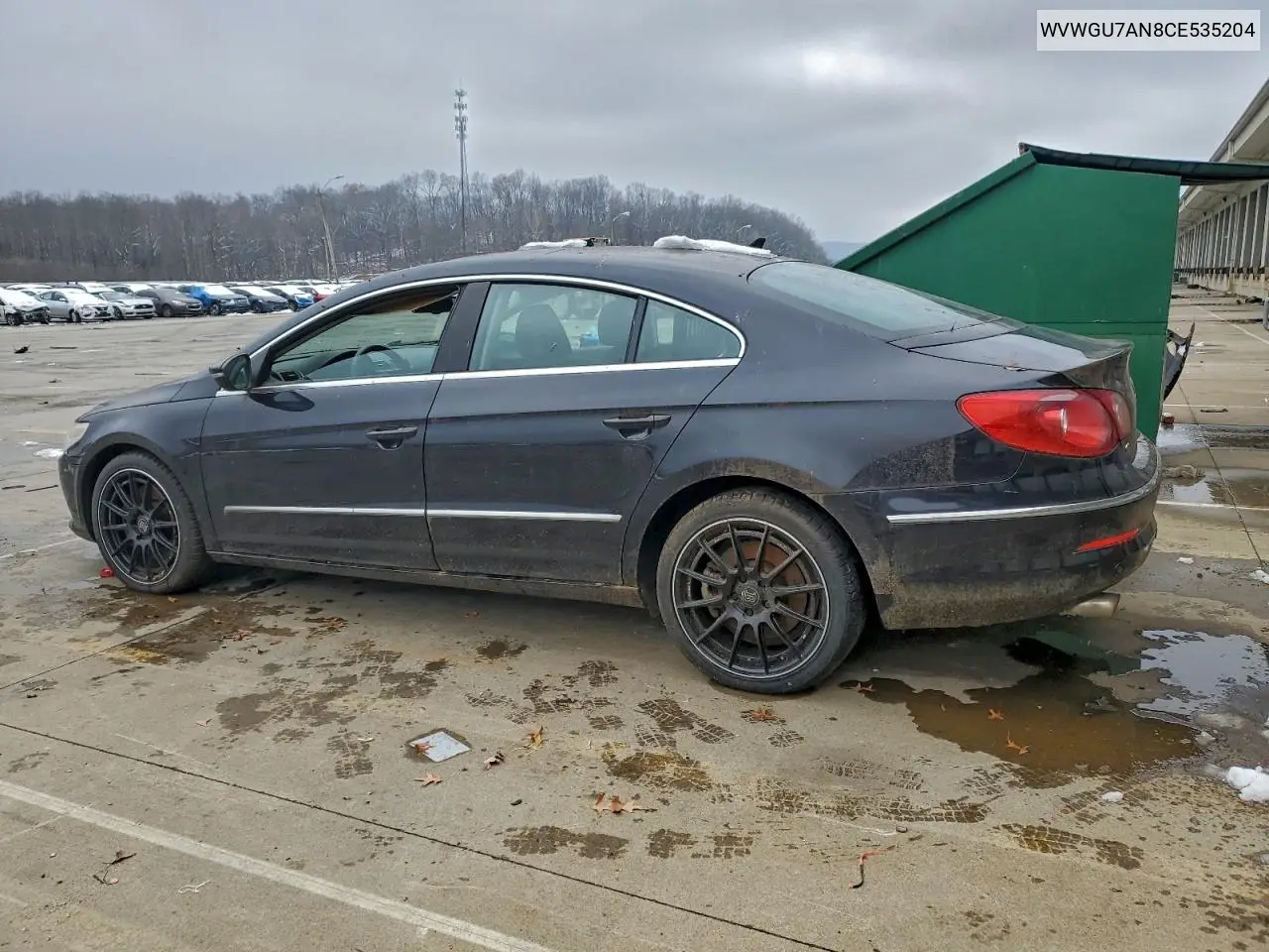 WVWGU7AN8CE535204 2012 Volkswagen Cc